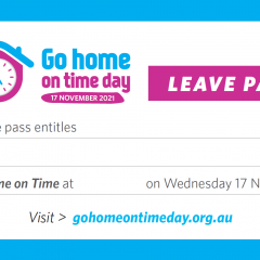 Go Home On Time Day 2021